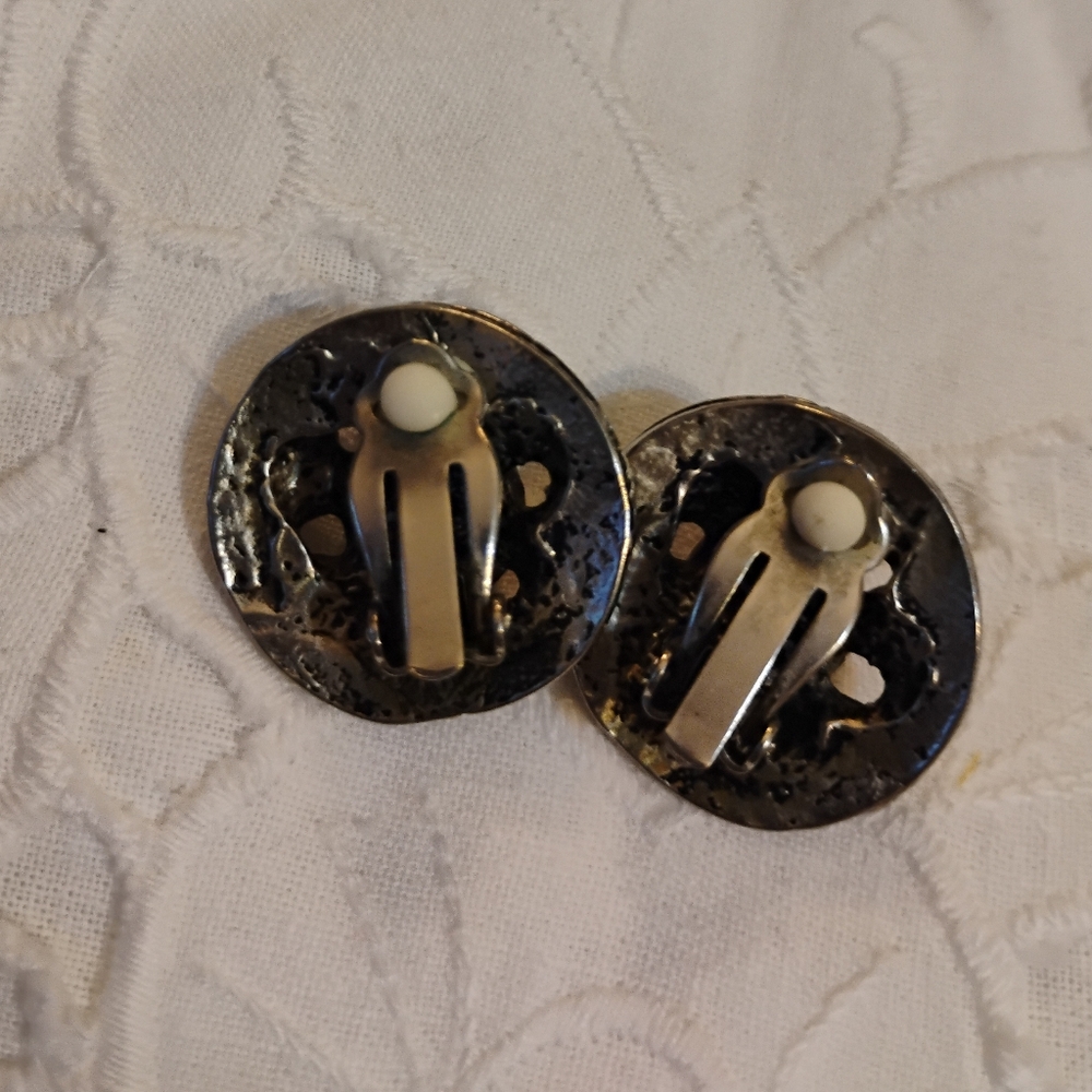 Vintage Rustic Silvertone Celestial Abstract Sun/… - image 3